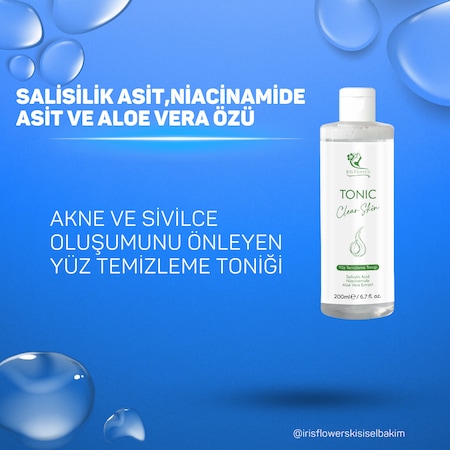 İris Flowers Yüz Temizleme Toniği 200 ML