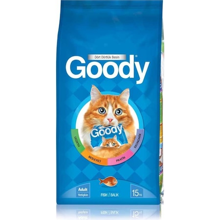 Goody Balıklı Yetişkin Kedi Maması 15 KG