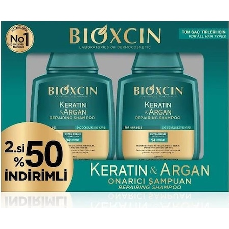 Bioxcin Keratin Argan Şampuan 2 x 300 ML