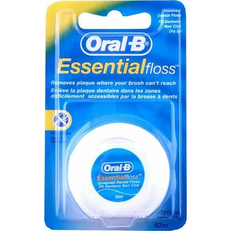 Oral-B Essential Floss Mumsuz Diş İpi 50 M x 3 Paket