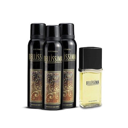 Bellissima Kadın Parfüm EDT 60 ML + Sprey Deodorant 3 x 150 ML