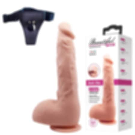 Hızlı Express Baile Real Deal 24 Cm Belden Bağlamalı Realistik Protez Penis Strapon