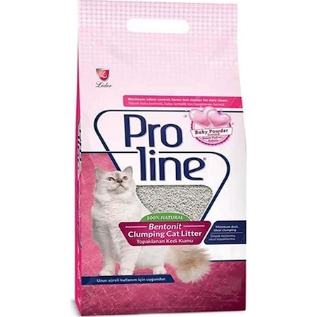 Pro Line Bebek Pudralı Topaklaşan Bentonit Kedi Kumu 20 L