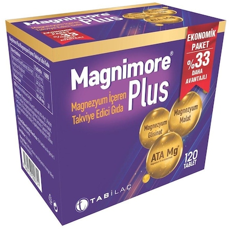 Magnimore Plus Magnezyum 120 Tablet