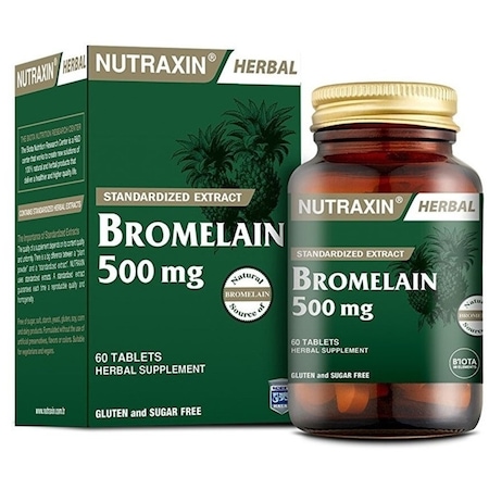 Nutraxin Bromelain İçeren Takviye Edici Gıda 60 Tablet
