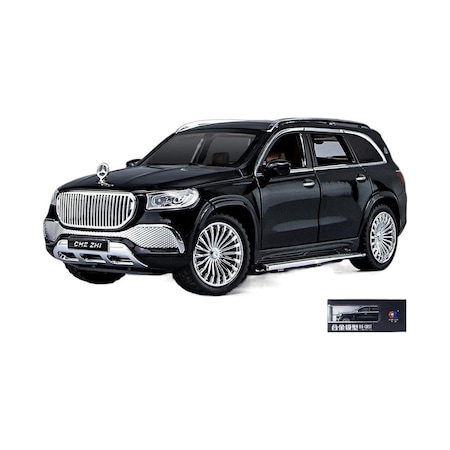 Xcj 1:24 Mercedes-benz Maybach Gls600 Simülasyon Alaşım Araba Modeli Siyah