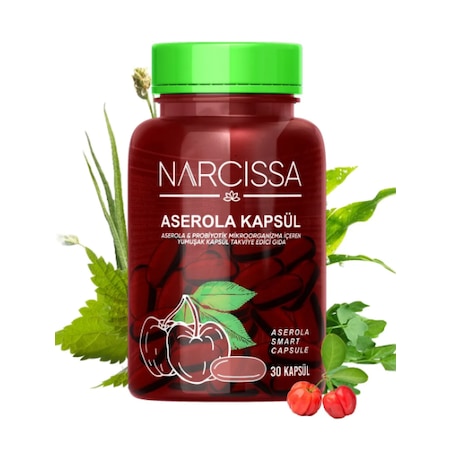 Narcissa Aserola Kapsulü & Probiyotik Mikroorganizma İçeren Detox 30 Kapsül