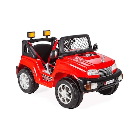 Baby Toys Samy Range 12 V Uzaktan Kumandalı Akülü Jeep Kırmızı