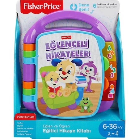 Fisher-Price Eğlenceli Hikayeler Eğitici Kitap Frc73