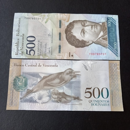 Escoines Koleksiyon 2017 Venezuela 500 Bolivar Çil Eski Yabancı Kağıt Para - 399636695475693f3a