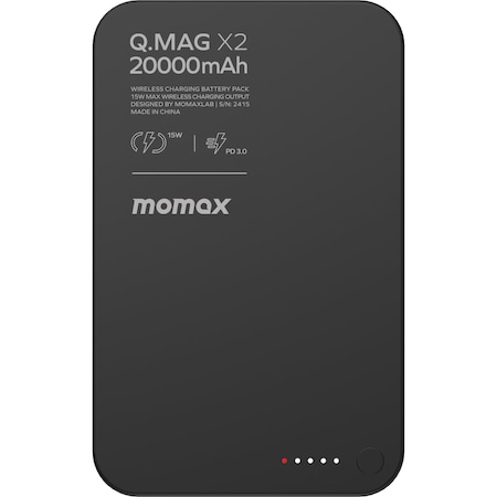 Momax IP133D Q.Mag X2 35W 20000 mAh Wireless Powerbank Siyah