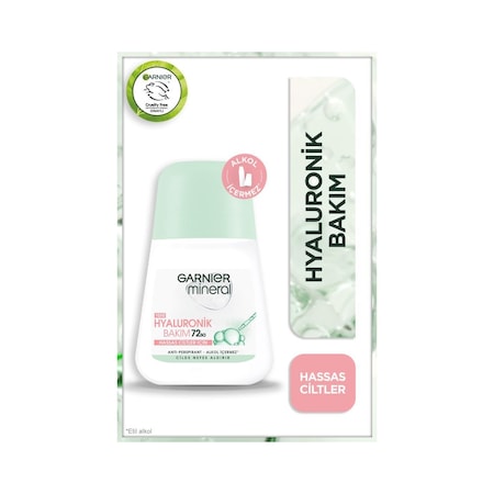 Garnier Mineral Hyaluronik Bakım 72 Saat Kadın Roll-On Deodorant 50 ML