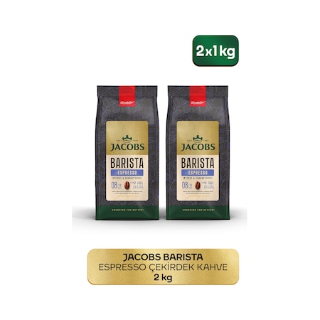 Jacobs Barista Editions Çekirdek Kahve Espresso %100 Arabica 2 x 1 KG