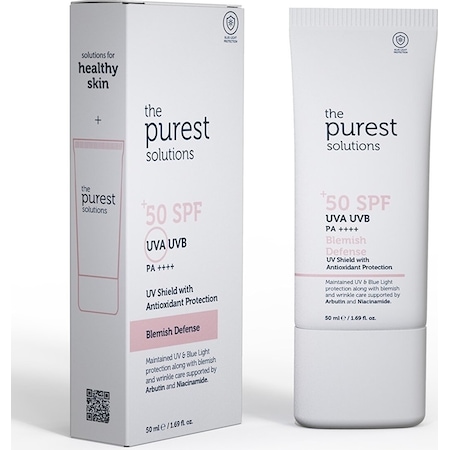 The Purest Solutions Lekeli Ciltler İçin Renkli Güneş Kremi SPF50+ 50 ML