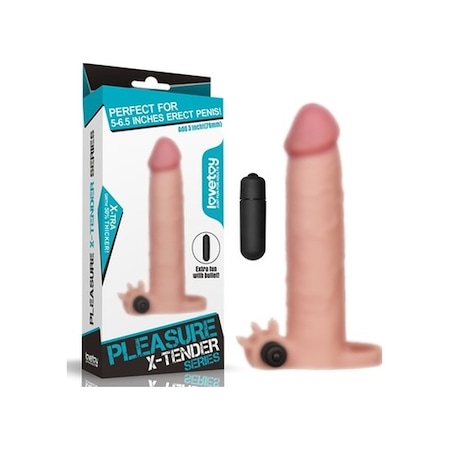 Truva Shop X-Tender Titreşimli Realistik Gerçekçi Penis Kılıfı