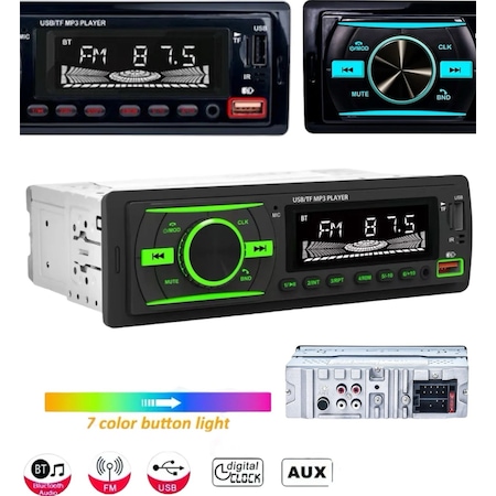 Sunask Sn-920 Çift Usb Rgb Ekran Bluetooh Araba Teybi