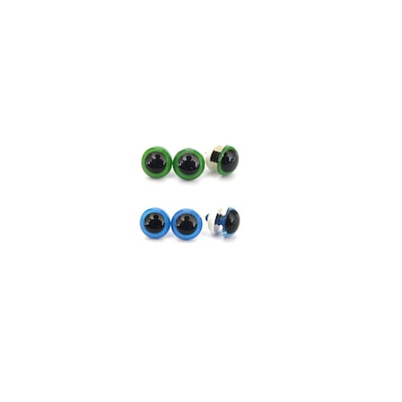 60 Çift 3 Boy Mavi Ve Yeşil Amigurumi Göz (8,10,12)
