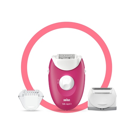 Braun Silk-Epil 3 3410 Kablolu 3 Ek Parçalı Epilatör