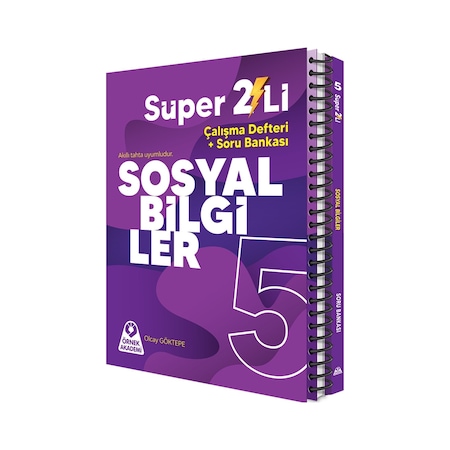 5. Sınıf Süper İkili Sosyal Bilgiler Seti Örnek Akademi