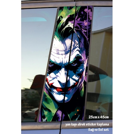 Joker Sticker Yan Kapı Direk Kaplama 2li Sol Sağ Takım Yapıştırma