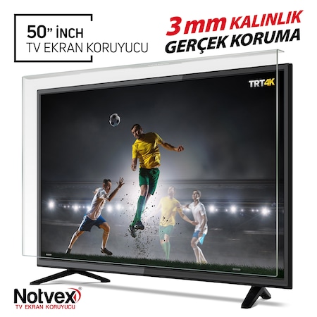 Notvex 50 İnç 127 Ekran Tv Ekran Koruyucu / 3 MM Kalınlık