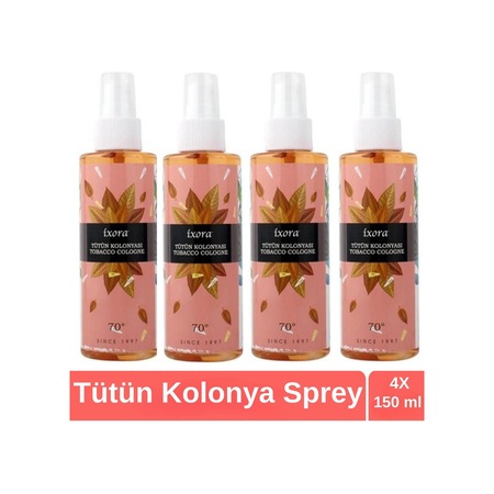 Ixora Tütün Sprey Kolonya 4 x 150 ML