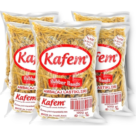 Kafem Ambalaj Lastiği 180 X 5 mm 5 Paket x 1 KG