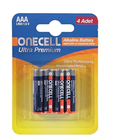 Onecell LR03 Ultra Premium 1.5V AAA Alkalin Pil 4'lü