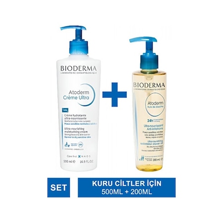 Bioderma Atoderm Cream Ultra 500 ML + Shower Oil 200 ML