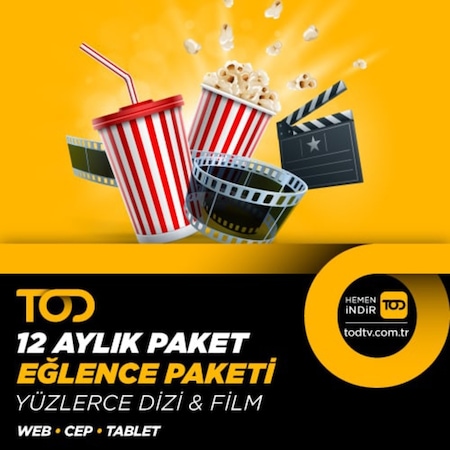 Tod 12 Aylık Eğlence Paketi - (Web + Cep + Tablet) (452526913)