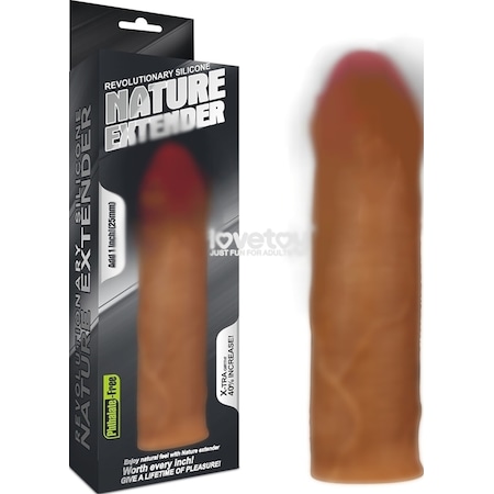 Truva Shop Nature Extender 2.5 Cm Dolgulu Sünnetsiz Uzatmalı Penis Kılıfı