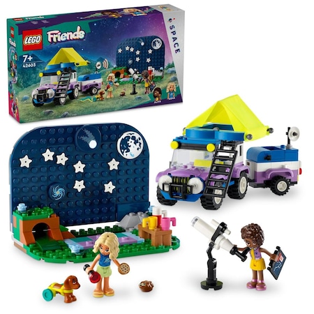 LEGO® Friends Yıldız Gözlemleme Kamp Aracı 42603 7+ Yaratıcı Oyuncak Yapım Seti - 364 Parça