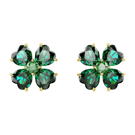 5666236 Swarovski Küpe Idyllia:pe Stud Clover Gre/gos