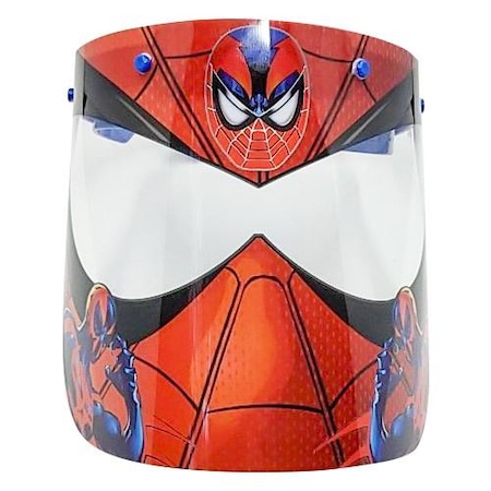 Spiderman Erkek Çocuk Oynar Başlıklı Yüz Koruyucu Siperlik Koruma