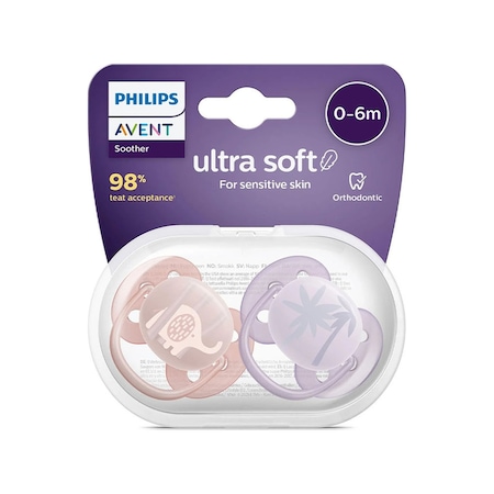 Philips Avent Ultra Yumuşak Emzik 0-6 Ay 2li Kız