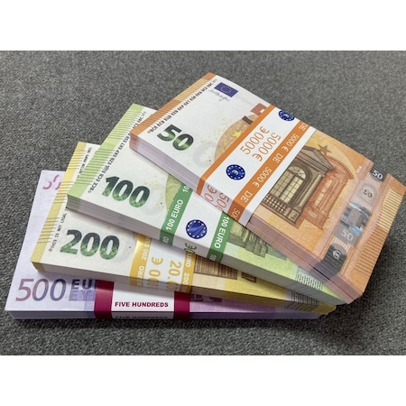 Aykar Yeni 400 Adet Euro 50-100 -200 Ve 500 Euro Geçersiz Para Eğlen...