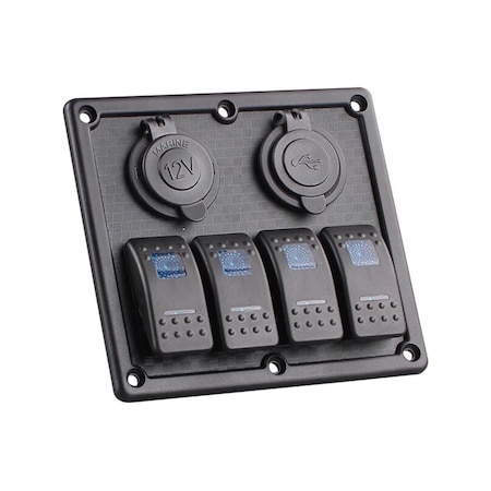 Bfy Switch Panel 4'Lü Usb 12V Çakmaklık