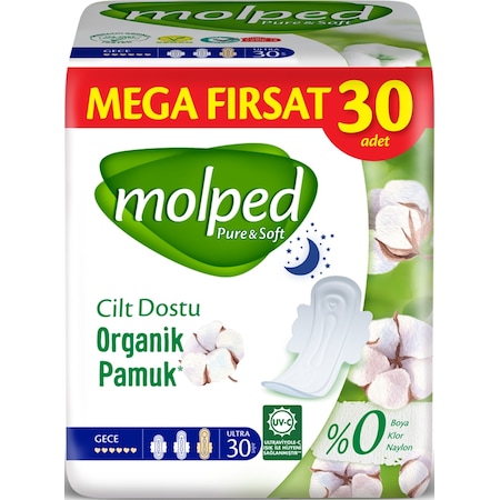 Molped Pure & Soft Gece Ultra Mega Fırsat Paketi 30'lu