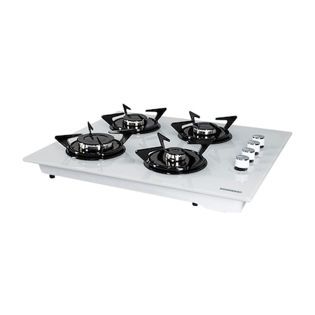 Luxell LX-40 TSHDF Oval Set Üstü Ocak Beyaz