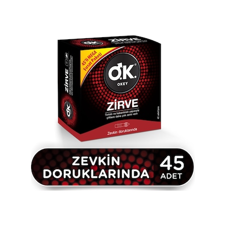 Okey Zirve Prezervatif 45'li