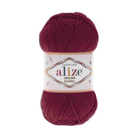 Alize Cotton Gold Hobby El Örgü İpi 50 gr Vişne Çürüğü 390