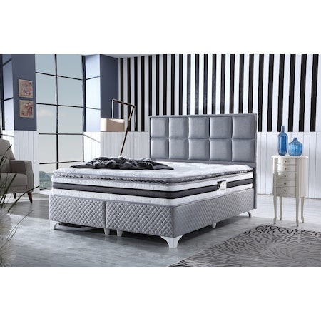 Royal Lux Bedding Şehrazat Pedli Paket Yaylı Yatak Tavşan Kumaş