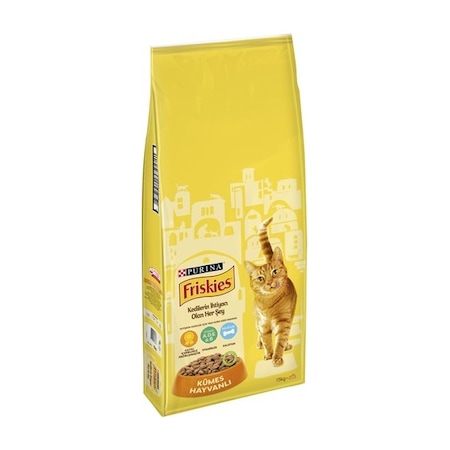 Purina Friskies Kümes Hayvanlı Yetişkin Kedi Maması 15 KG