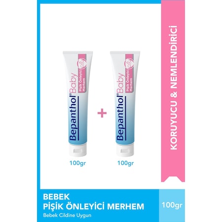 Bepanthol Baby Pişik Önleyici Merhem 100 G 2'li Paket