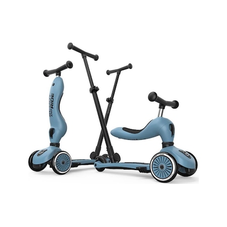 Scoot And Ride Push And Go Ebeveyn Kontrollü Çocuk Scooter Steel 240527-00071