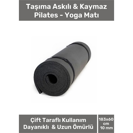 Konfor Modeli Çift Taraflı Kaymaz Silinebilir Antibakteriyel Pilates Meditasyon Minderi 10 Mm Mat