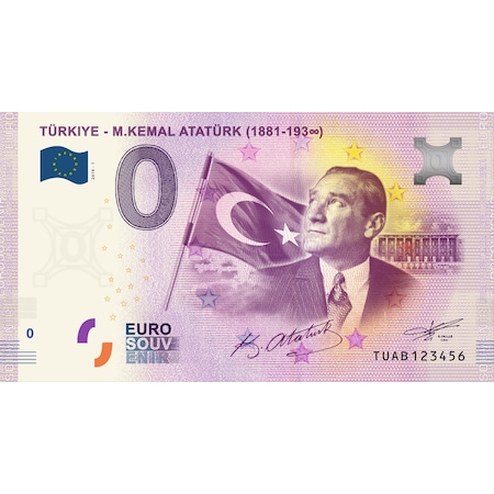 0 Euro Hatıra ve Koleksiyon Parası - Atatürk 2019 Föylü