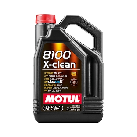 Motul 8100 X-Clean 5W-40 Motor Yağı 5 L