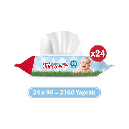 Baby Turco Islak Havlu 24 x 90'lı 2160 Yaprak