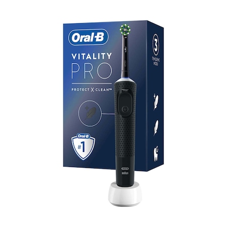 Oral-B Şarjlı/ Elektrikli Diş Fırçası Vitality Pro Siyah Koruma ve Temizlik